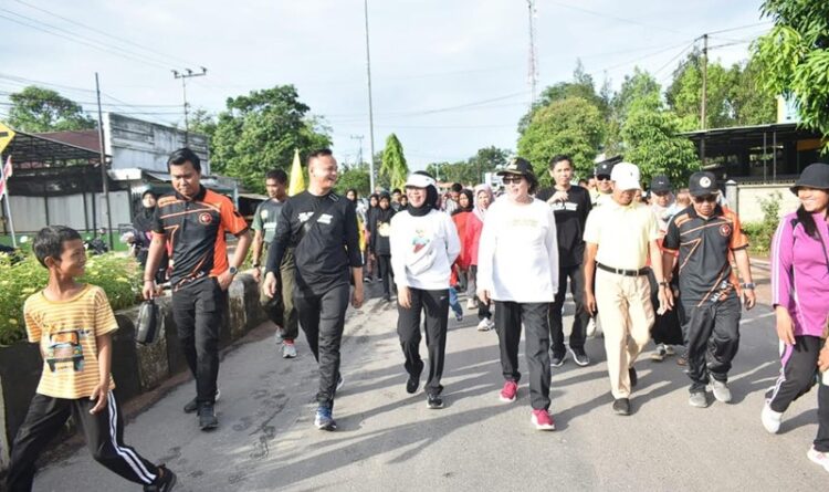 Jalan Sehat Oleh KPU Lamandau di Ikuti Ribuan Masyarakat