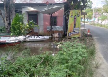Warga Desa Magantis Siap-Siap Diterjang Banjir