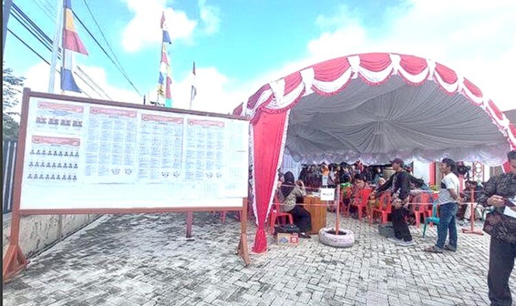 KPU Kotim Gelar Simulasi Pemungutan Suara di Kelurahan Sawahan