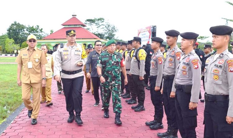 Ratusan Personil TNI dan Polisi Diterjunkan Amankan TPS