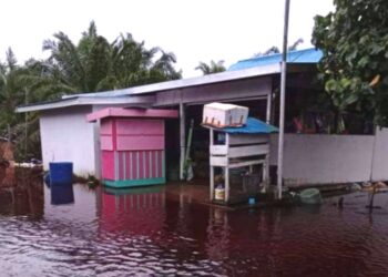 Kecamatan Tasik Payawan Banjir Akibat Luapan Sungai Katingan