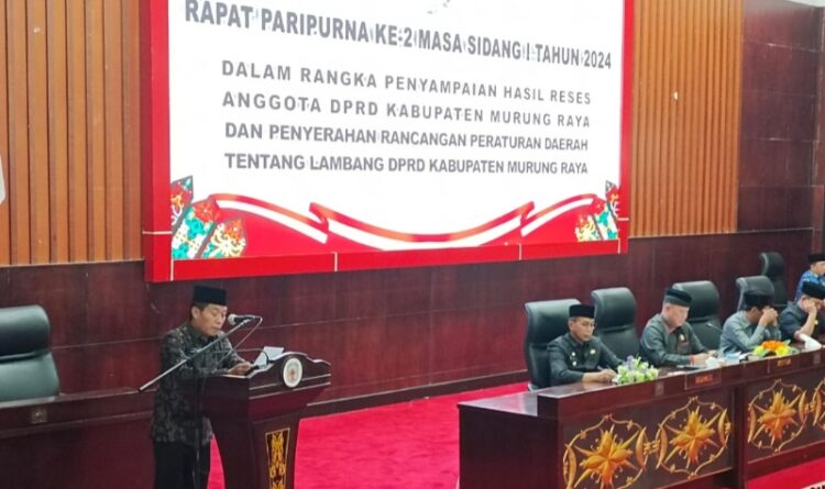 Ketua Bapemperda Jelaskan Usulan Raperda tentang Lambang DPRD Murung Raya