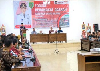 Selaraskan Pelaksanaan Pemerintah, Bappeda Barsel Gelar FPD