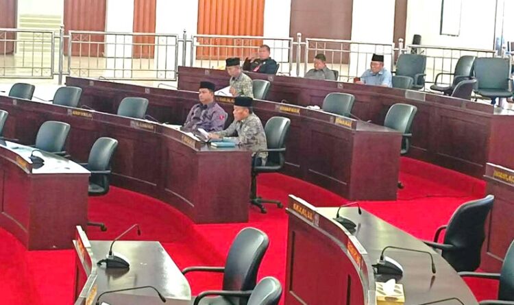 Minim Kehadiran Anggota DPRD Mura Dalam Sidang Paripurna Pasca Pemilu