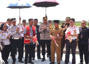 Kapolres Barsel Hadiri Acara Syukuran Penerbangan Perintis