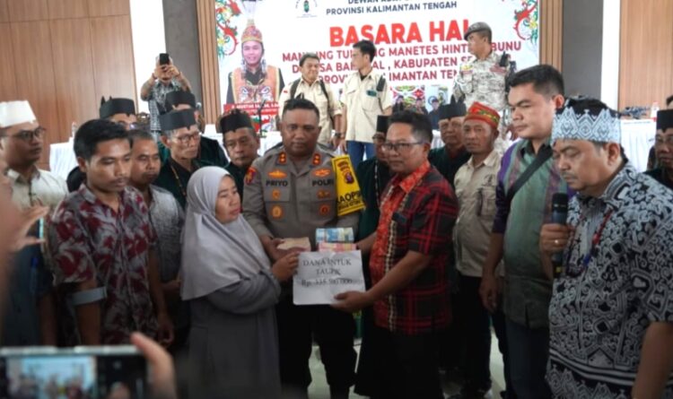 Yuas Elko Hadiri Basara Hai Maniring Tuntang Manetes Hinting Bunu di Desa Bangkal Kabupaten Seruyan