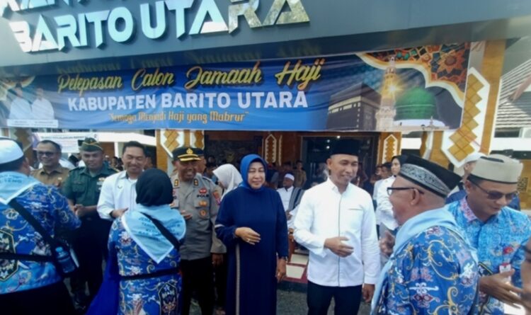 Pj Sekda Barito Utara Lepas 143 Calon Haji Asal Kabupaten Barito Utara