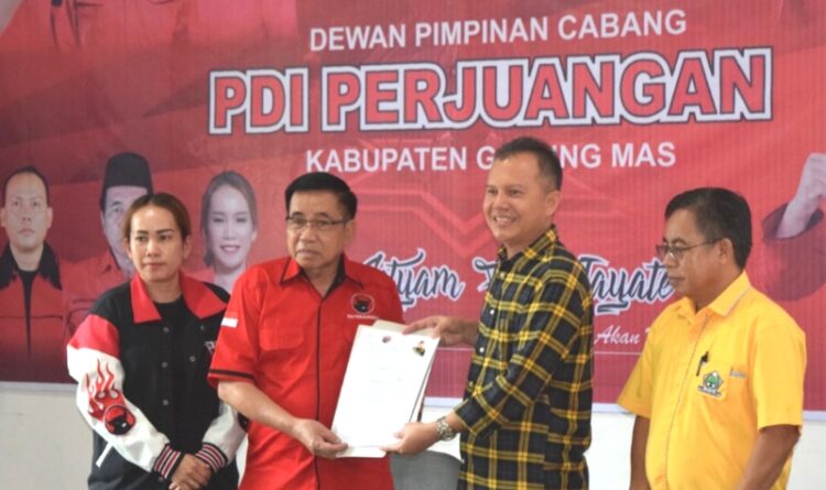 Jaya Daftar Bacakada di DPC Partai PDIP Gunung Mas