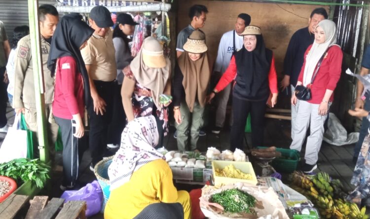 Pj Bupati Monitoring Harga Bapok di Pasar Harian Patanak