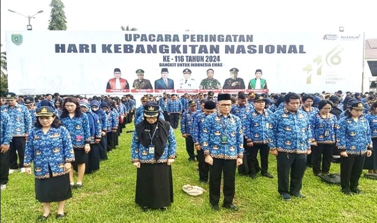 Pemkab Barsel Gelar Upacara Harkitnas ke 116