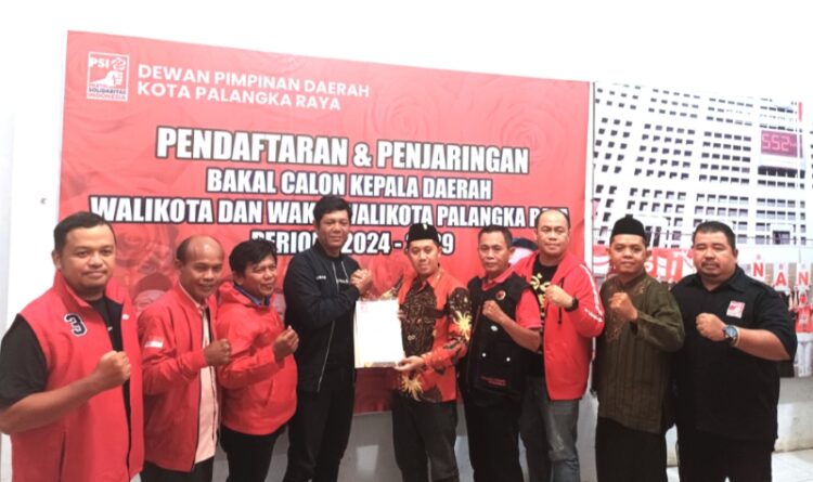 PSI Kota Palangka Raya Tutup Sementara Penjaringan Pendaftaran Bakal Calon Wali Kota dan Wakil Wali Kota