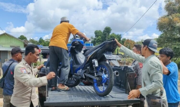 Polisi Amankan Sepeda Motor Tak Bertuan di Pahandut Seberang