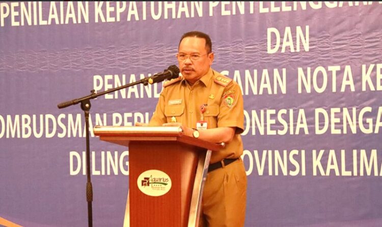 Dalam kegiatan ini, H Nuryakin juga melakukan Penandatanganan Nota Kesepakatan dengan Ombudsman RI tentang Sinergi Peningkatan Kualitas Pelayanan Publik di Lingkungan Pemprov Kalteng.