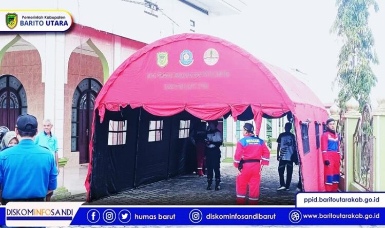 Pemkab Barut Bergerak Cepat Dirikan Posko Pengungsian Banjir