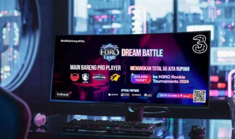 Hadirkan H3RO Land Dream Battle, Tri Buka Kesempatan Awali Karier Bagi Generasi Muda di Industri Gaming