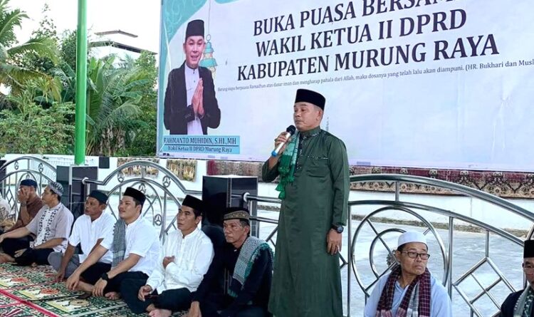 Buka Puasa Bersama Warga Muara Laung, Wakil Ketua II DPRD Mura Sekaligus Serap Aspirasi