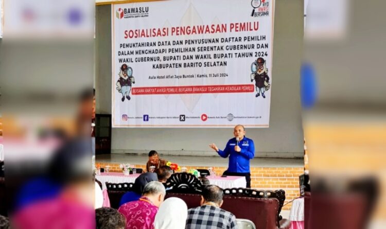 Bawaslu Barsel Gelar Sosialisasi Pengawasan Pemilu