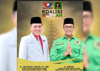 SKantongi Rekomendasi Perindo dan PPP, Ariantho S Muler - H Ahmadi Buka Peluang Kerjasama dengan Parpol Lain