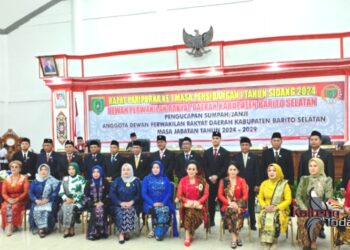 Sebanyak 25 Anggota DPRD Barsel Dilantik