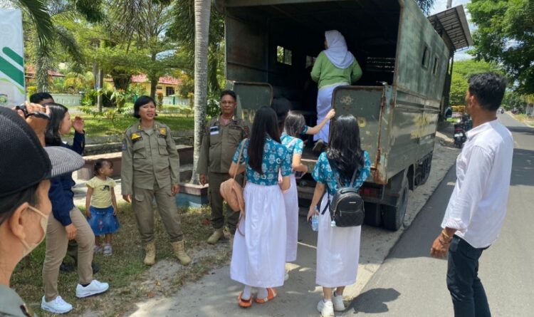 Terjaring Operasi Harati Belasan Pelajar Diangkut Satpol PP