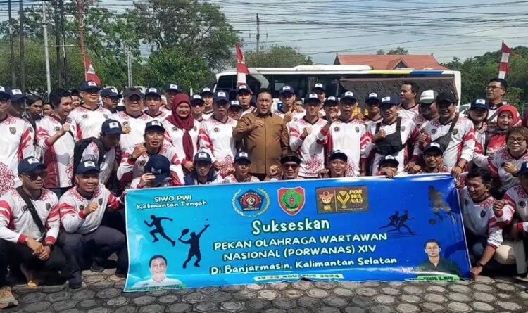 Berangkat Powarnas Wagub Kalteng Lepas Kontingen PWI