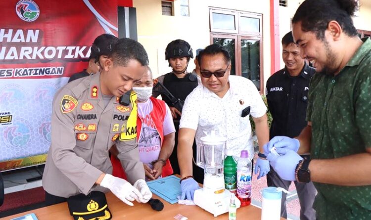 Polres Katingan Musnahkan 39,24 Gram Sabu Hasil Pengungkapan