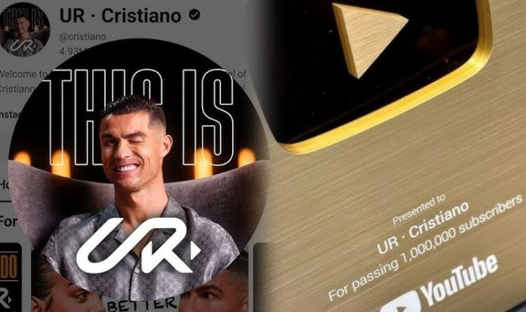 Rekor! Youtube Cristiano Ronaldo Raih 20 Juta Subscriber dalam Waktu 24 Jam, Auto Diamond Play Button