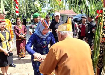 Pj Bupati Pulang Pisau Hadiri Acara Mamapas Lewu