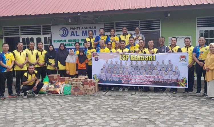 SIP Angkatan 53 LSP BER53R1 Polda Kalteng Gelar Bakti Sosial