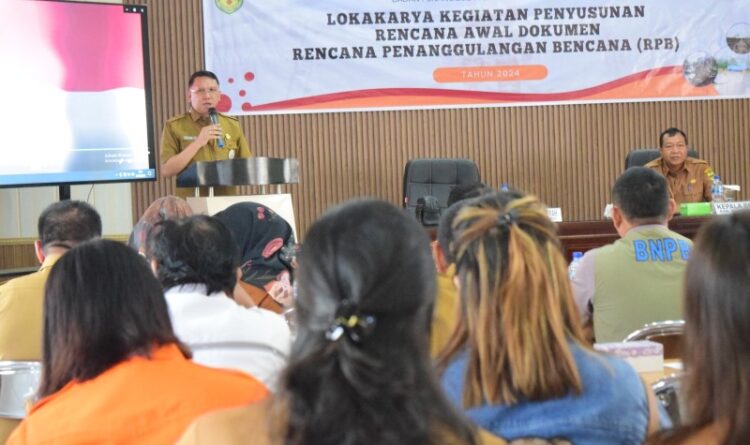 Penanggulangan Bencana Mulai Disusun dan Dibuka Sekda