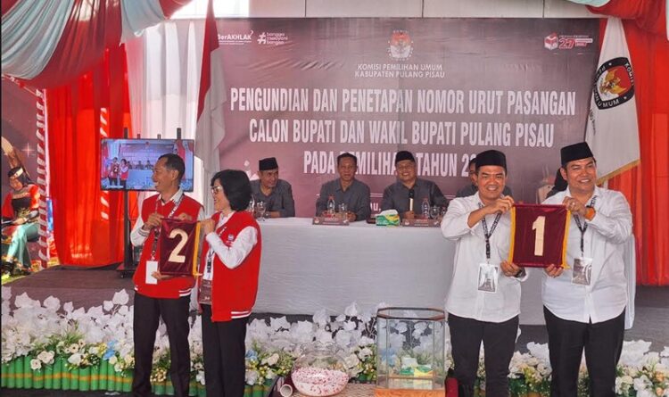 KPU Gelar Pengundian Nomor Urut Paslon Bupati dan Wakil Bupati