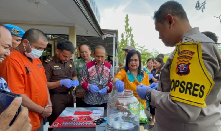 Polres Gumas Bekuk 14 Pengedar Narkoba, Barang Dimusnahkan Capai 1 Ons Lebih