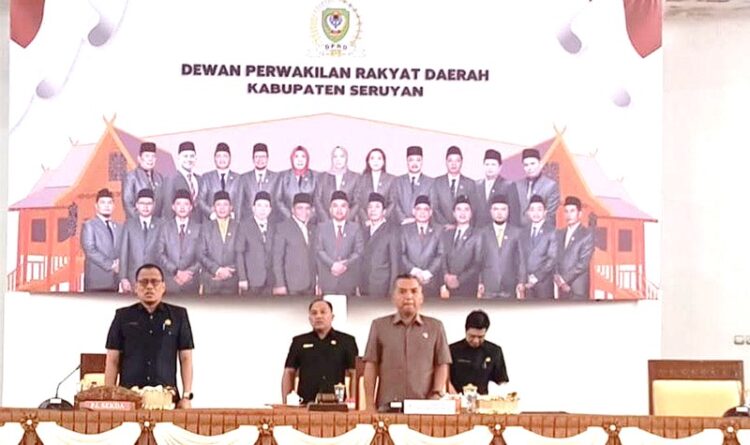 DPRD Seruyan Resmi Bentuk Lima Fraksi dalam Rapat Paripurna