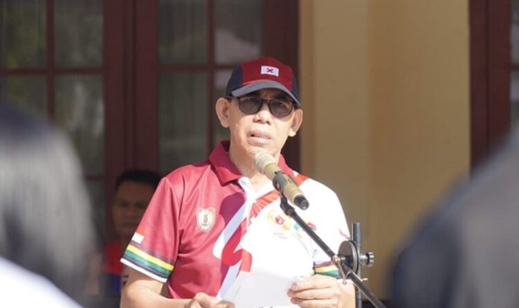 Kadispora Kalteng Lepas dan Berangkatkan Kontigen Kalteng Menuju Pra POPNAS Zona III Tahun 2024