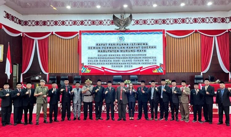 DPRD Murung Raya Gelar Paripurna Mendengarkan Pidato Kenegaraan Presiden