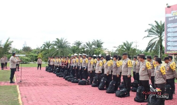 Polres Barsel Gelar Apel Kesiapan Pengamanan Pilkada