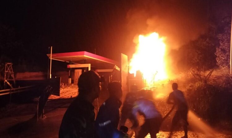 SPBU di Wilayah Rungan Berkobar, Satu Orang Luka Ringan