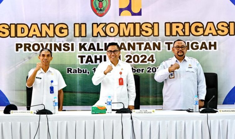 Sidang II Komisi Irigasi Kalteng Tahun 2024 di Buka Leonard S. Ampung