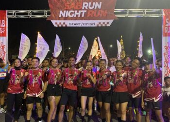 Ribuan Peserta dan Masyarakat Meriahkan Sabrun Night Run 2024