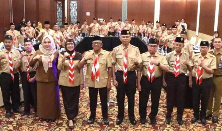 Katma F Dirun Buka Rakor Pimpinan Kwartir Daerah dan Kwartir Cabang se-Kalteng