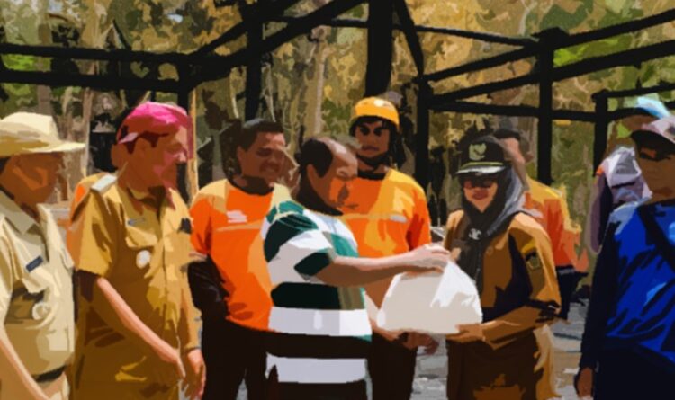 Korban Kebakaran di Desa Haringen Telah Menerima Bantuan
