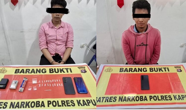 2 Pemuda Dibekuk Satresnarkoba Polres Kapuas