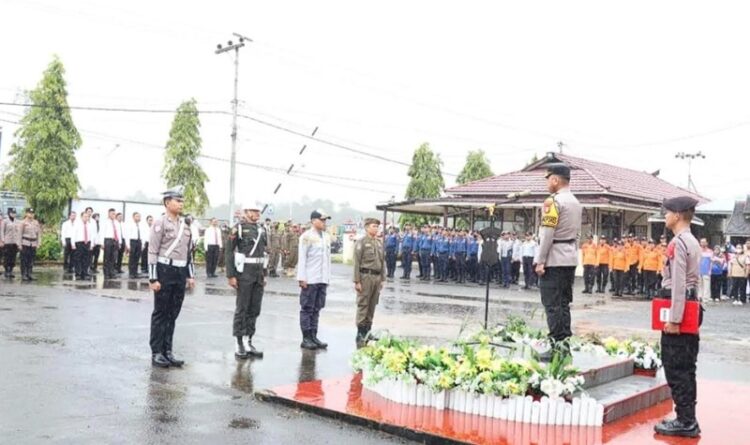 Pengamanan Idulfitri, Polres Barito Selatan Gelar Apel Operasi Ketupat Telabang