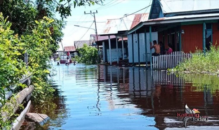 Banjir Mendawai, Bocah 10 Tahun Tenggelam Saat Berenang
