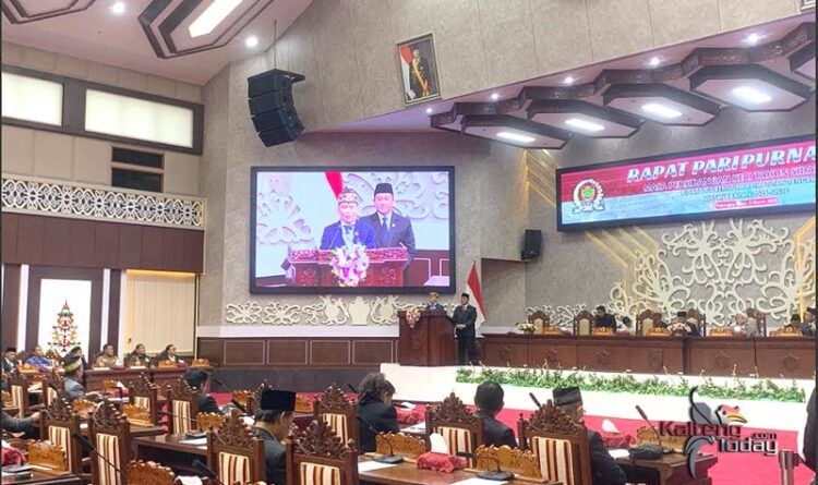 Gubernur Sampaikan Pidato Pertama di DPRD Kalteng