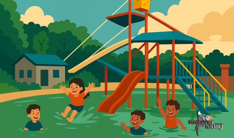 Akses Jalan Mulus, Waterboom Tamiang Layang Kini Ramai Dikunjungi Warga