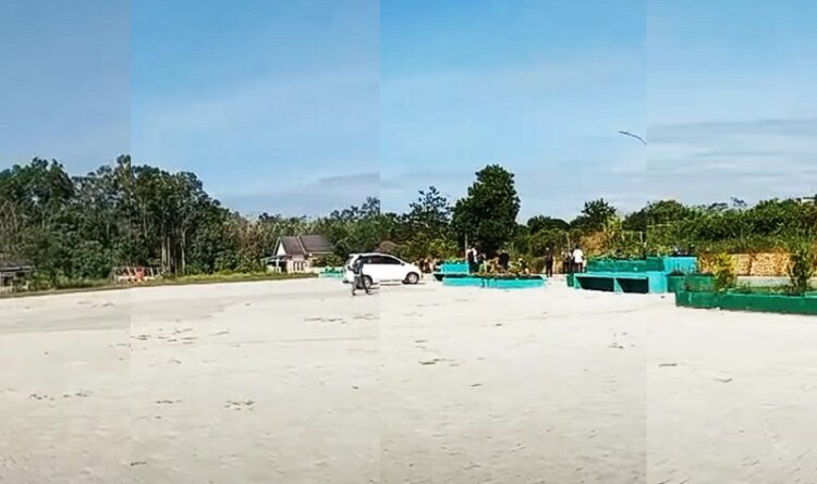 Tak Perlu Khawatir Becek dan Berdebu, Areal Ekspo Bartim Kini Sudah Dilapisi Pavingstone