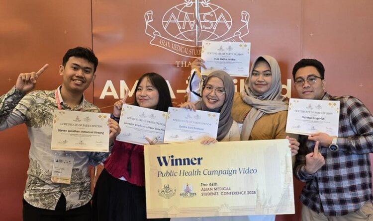 Mahasiswa FK UPR Juara 1 AMSC 2025 di Thailand, Harumkan Nama Indonesia