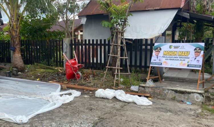 Pemko Mulai Lakukan Peningkatan Jalan Pemukiman Warga