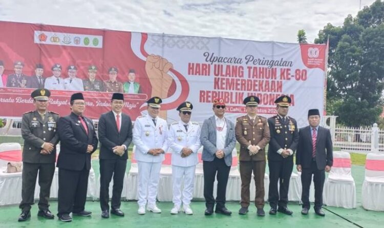 Rumiadi DPRD Mura Hadiri Upacara HUT ke-80 RI